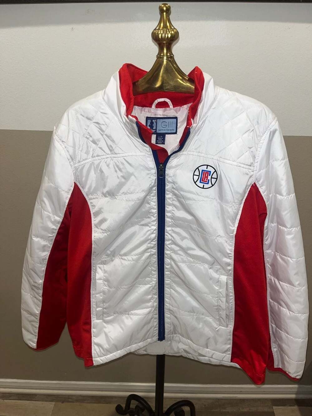 G-III Sports by Carl Banks NBA LA Clippers Quilted Jacket Size L